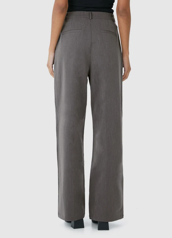 Malwee - Calça Reta Alfaiataria Cinza 2