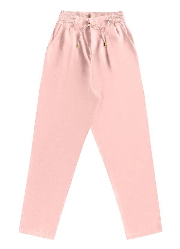 Angel - Calça Reta Alfaiataria Rosa