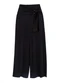 Enfim - Calça Reta com Amarração Café - variação: Preto