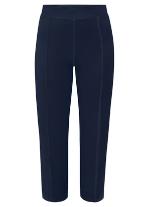 Lunender Mais Mulher - Calça Reta com Nervuras Plus Size Diagonal Azul - LUNENDER MAIS MULHER