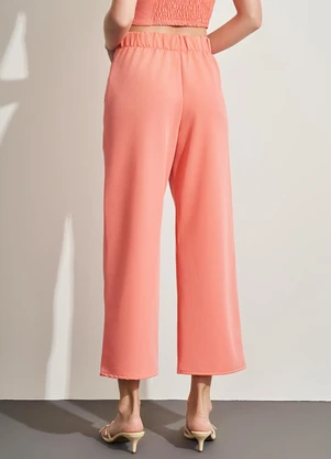 Sofie - Calça Reta Cropped em Alfaiataria Comfy Laranja - SOFIE