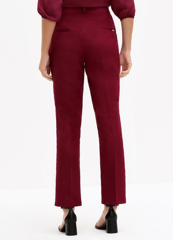Principessa - Calça Reta de Alfaiataria Betina Vermelho 2