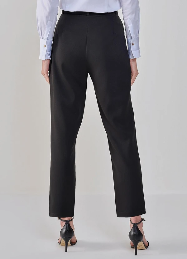 Principessa - Calça Reta Slim de Alfaiataria com Prega Donatela 5