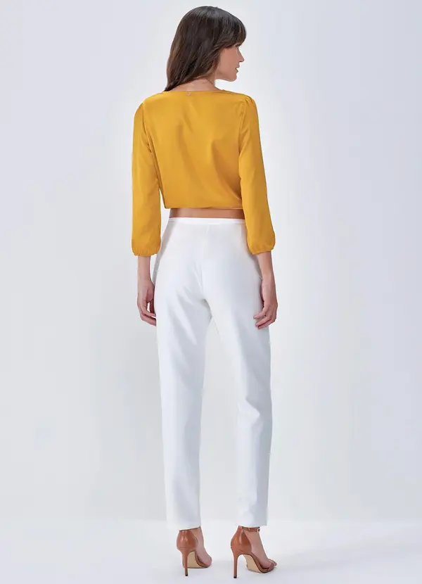 Principessa - Calça Reta de Alfaiataria Off White Edna 2