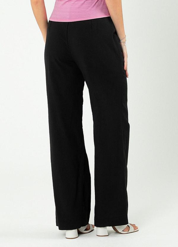 Cativa - Calça Reta em Algodão Preto 2