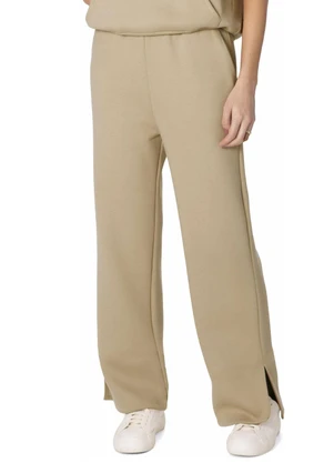 Malwee - Calça Reta em Moletom com Bolso Areia - MALWEE