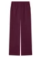 Malwee - Calça Reta em Moletom com Bolso Preto - variação: Bordô