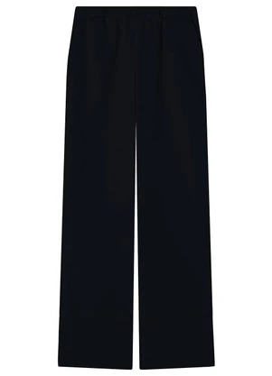 Malwee - Calça Reta em Moletom com Bolso Preto - MALWEE