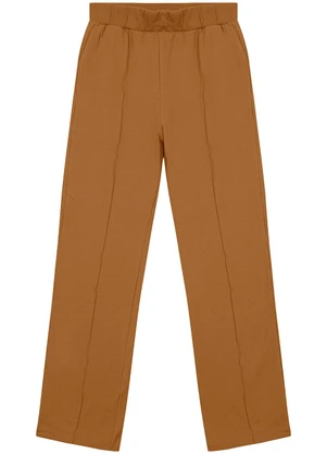 Enfim - Calça Reta em Moletom Marrom - ENFIM