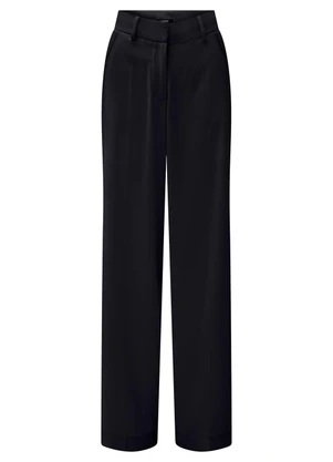 Lunender - Calça Reta em Tecido de Alfaiataria Preto - LUNENDER