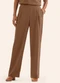 Rovitex - Calça Reta em Tecido Twill Marrom - variação: Marrom