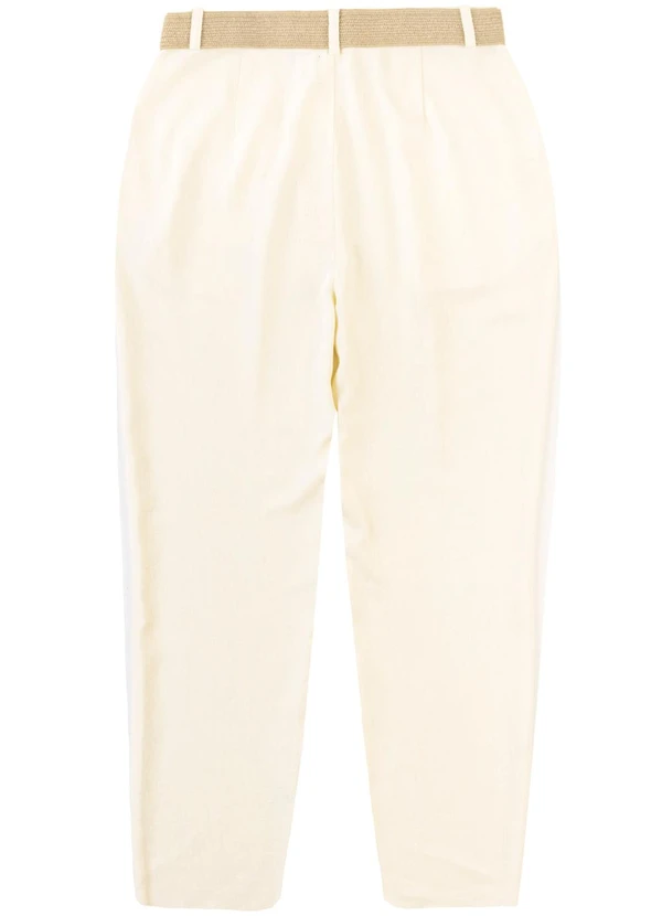 Malwee - Calça Reta em Viscolinho Off White 4