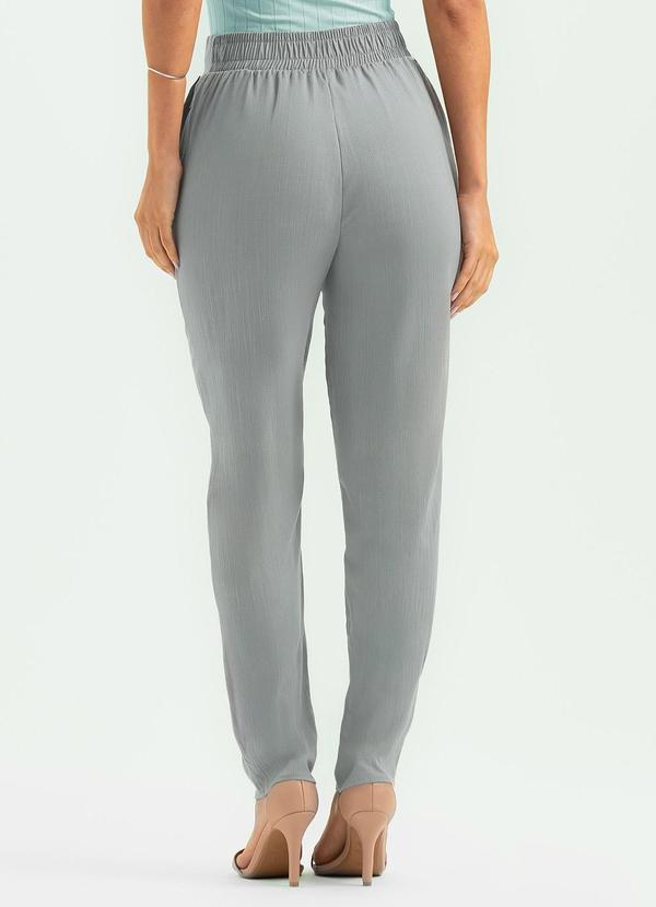 Cativa - Calça Reta em Viscose Cinza 3