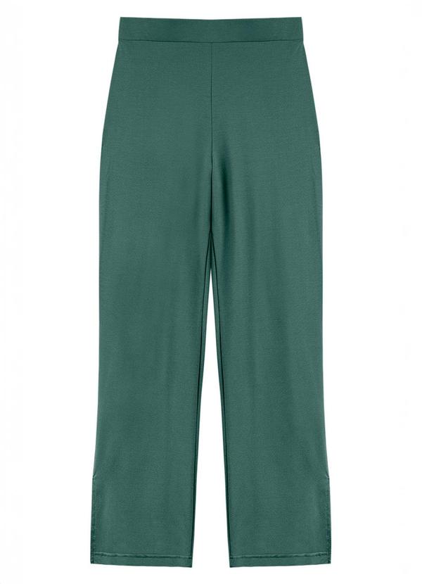 Rezzato - Calça Reta Lisa Adulto Feminino Verde 3