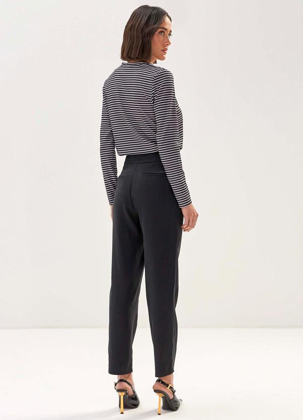 Carlota Costa - Calça Reta Lisa Preto 4