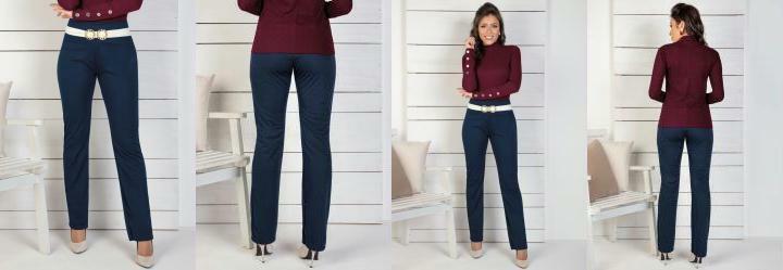 Cala Reta Marinho e Off White com Fivela