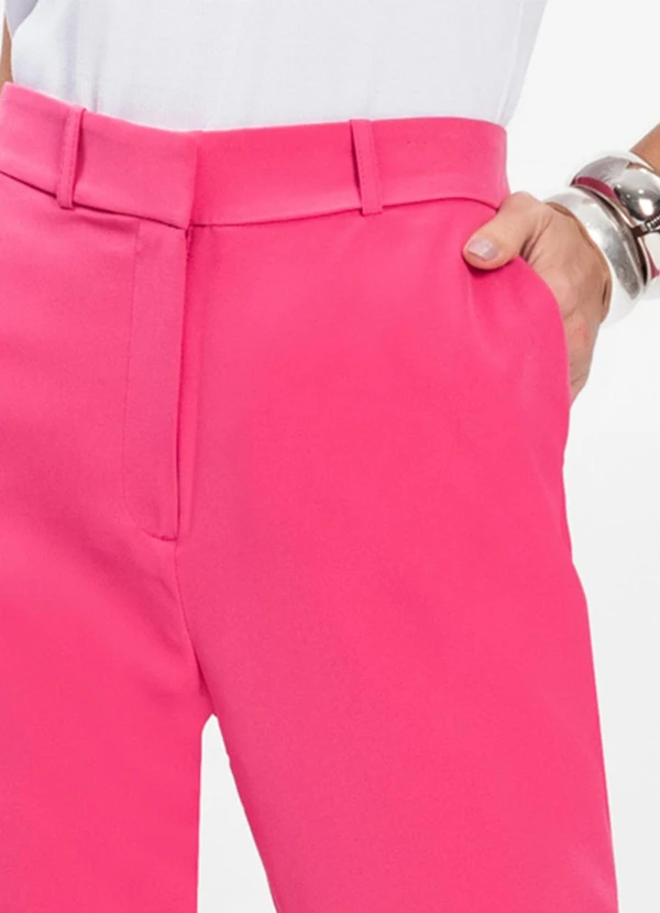 Rovitex - Calça Reta Social em Alfaiataria Aishty Rosa 5