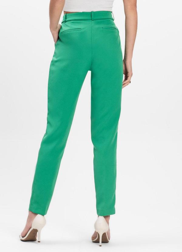 Rovitex - Calça Reta Social em Alfaiataria Aishty Verde 2