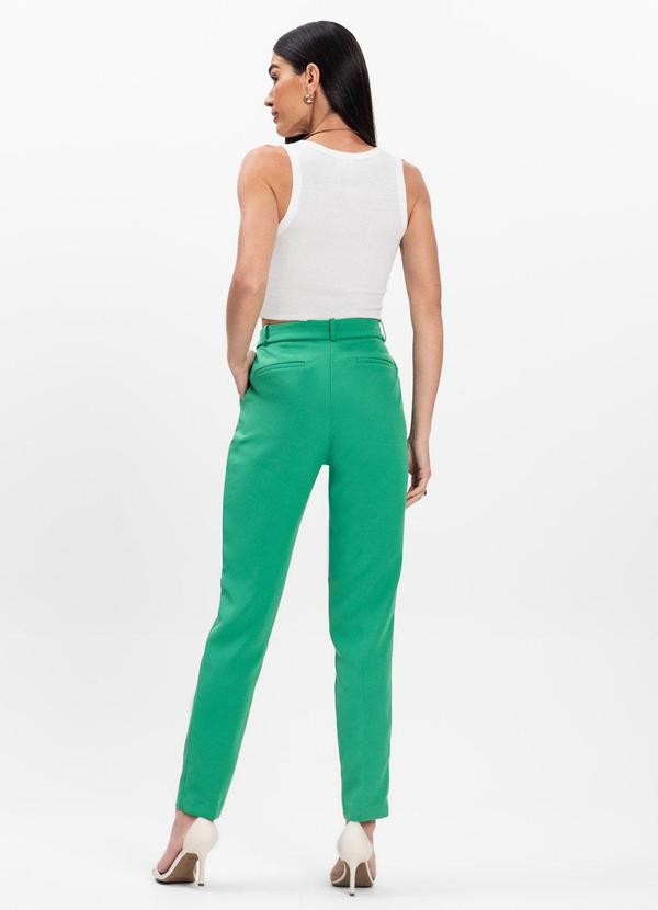 Rovitex - Calça Reta Social em Alfaiataria Aishty Verde 4