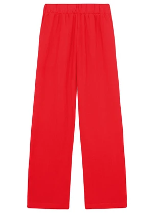 Malwee - Calça Reta Texturizada Vermelho - MALWEE
