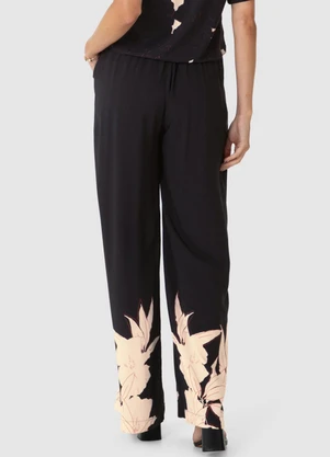 Malwee - Calça Reta Tropical em Viscose Preto - MALWEE