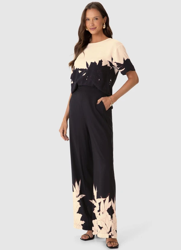 Malwee - Calça Reta Tropical em Viscose Preto 3