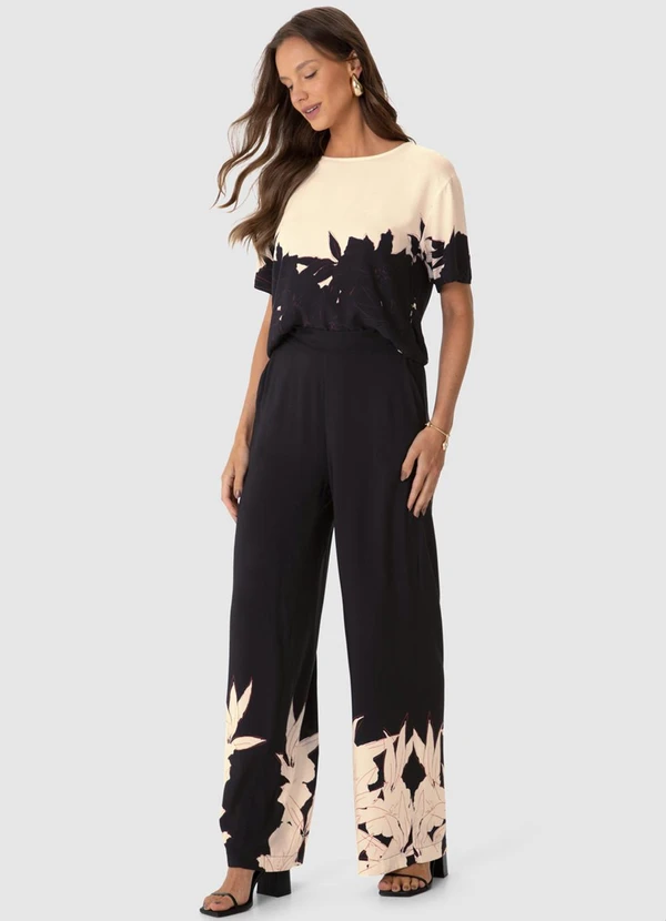 Malwee - Calça Reta Tropical em Viscose Preto 4