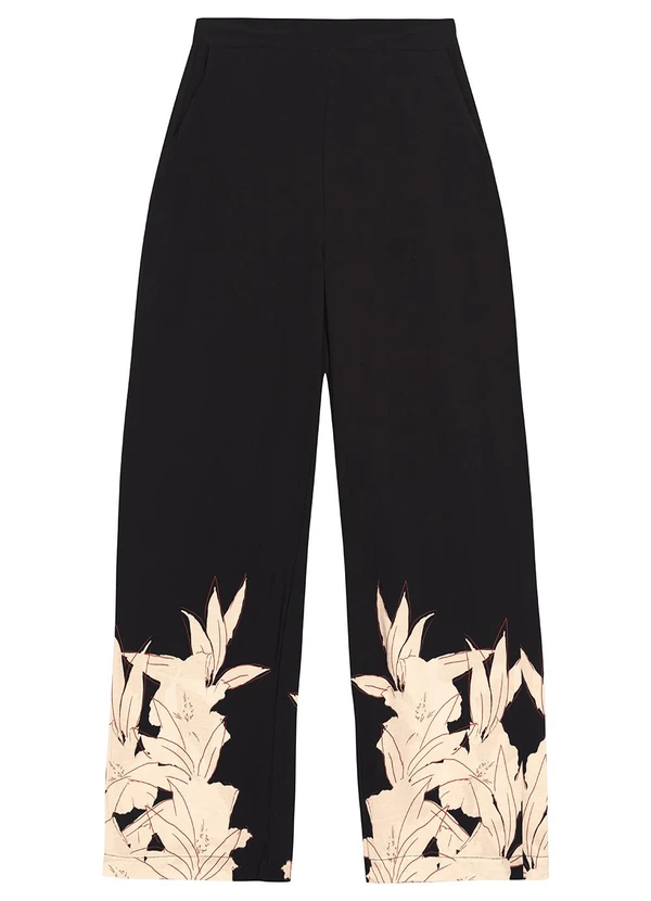 Malwee - Calça Reta Tropical em Viscose Preto 6