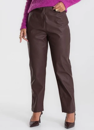 Endless - Calça Sintético Feminino Marrom - ENDLESS