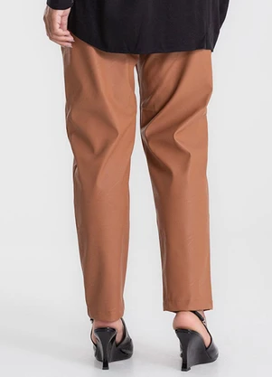 Endless - Calça Sintético Feminino Marrom - ENDLESS