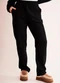 Sofie - Calça Soft em Moletom Felpado Branco - variação: Preto