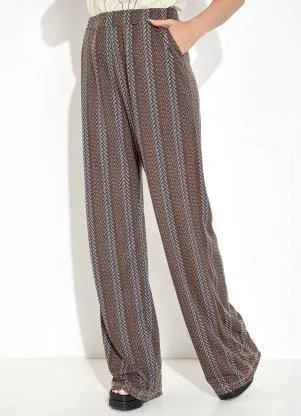 Moda Pop - Calça Texturizada Preto com Bolsos Funcionais - MODA POP