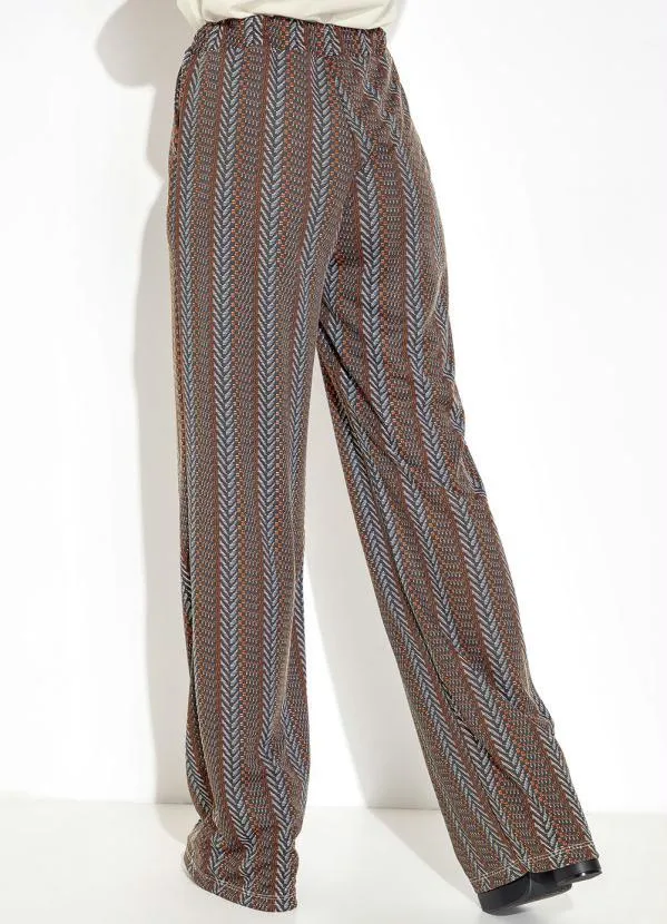 Moda Pop - Calça Texturizada Preto com Bolsos Funcionais 2