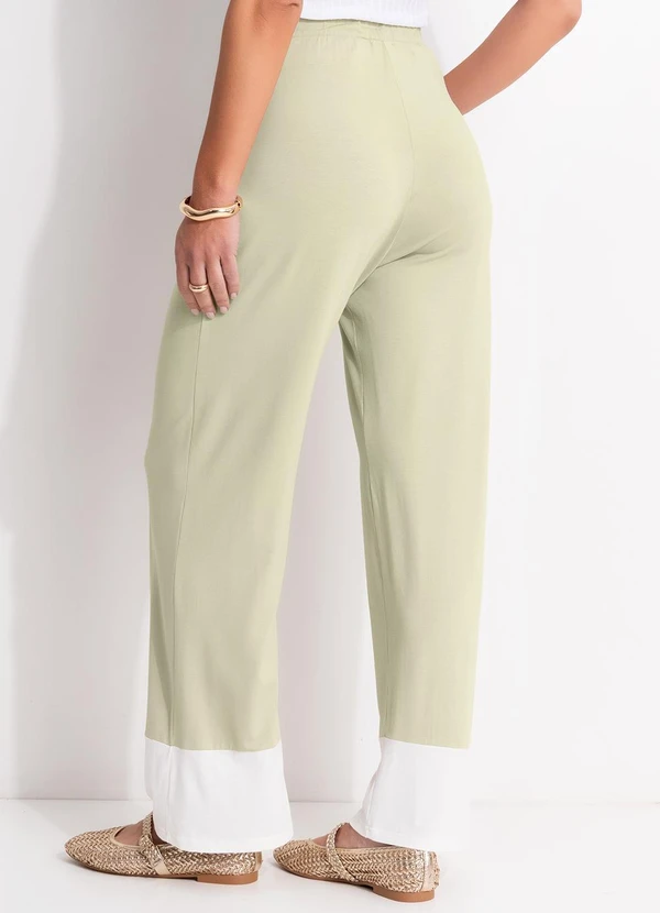 Quintess - Calça Verde Claro em Malha de Viscose 9