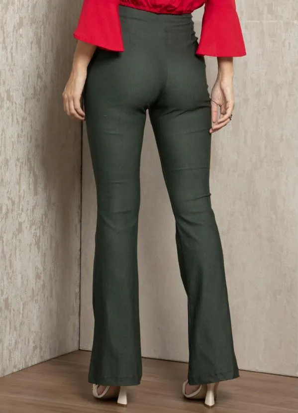 Quintess - Calça Verde Escuro com Bolsos 9