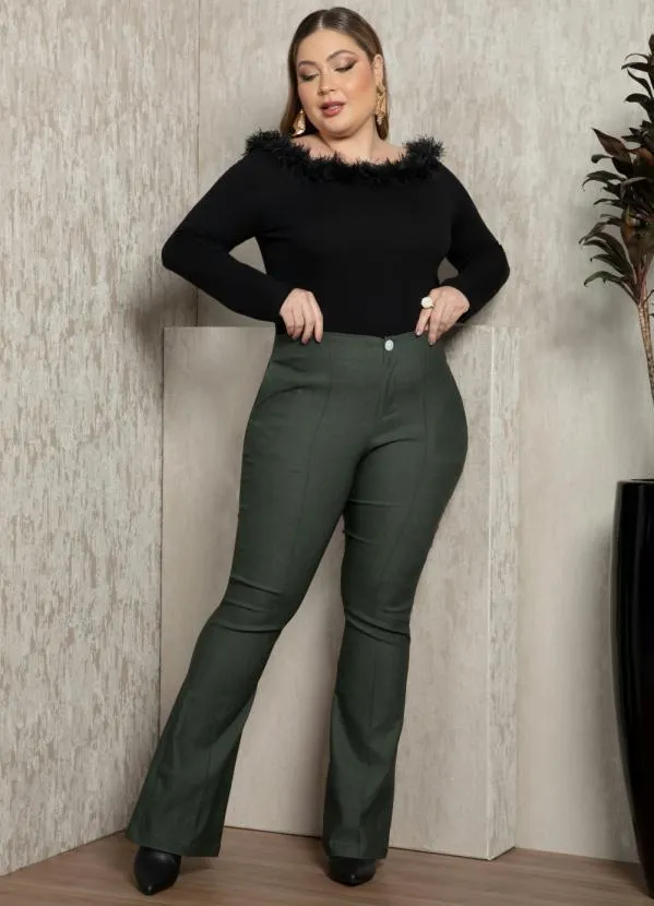 Quintess - Calça Verde Escuro com Bolsos 3