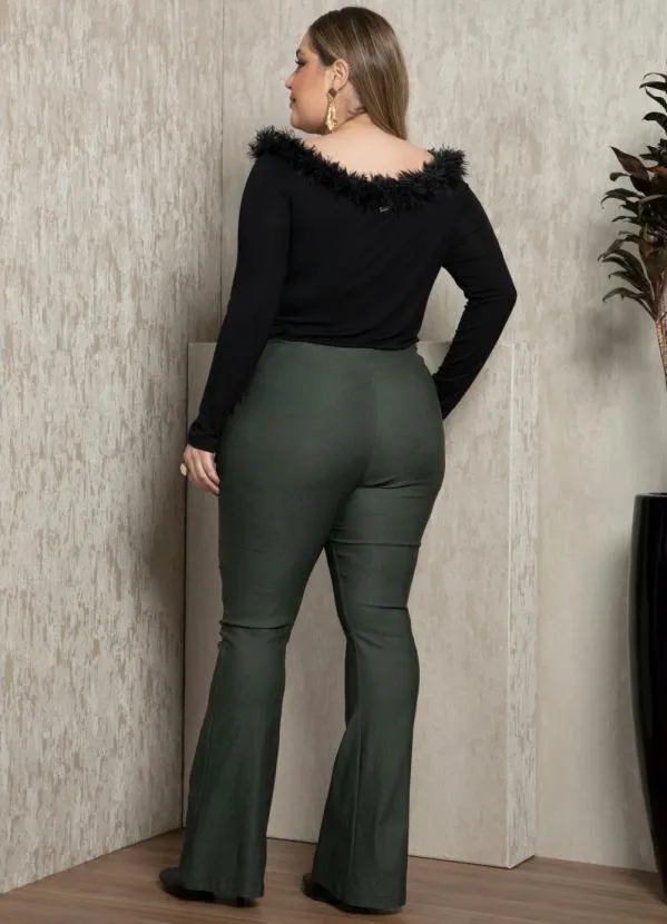 Quintess - Calça Verde Escuro com Bolsos 2