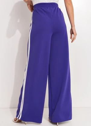 Quintess - Calça Violeta em Malha Crepe - QUINTESS