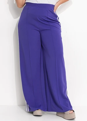 Quintess - Calça Violeta em Malha Crepe - QUINTESS