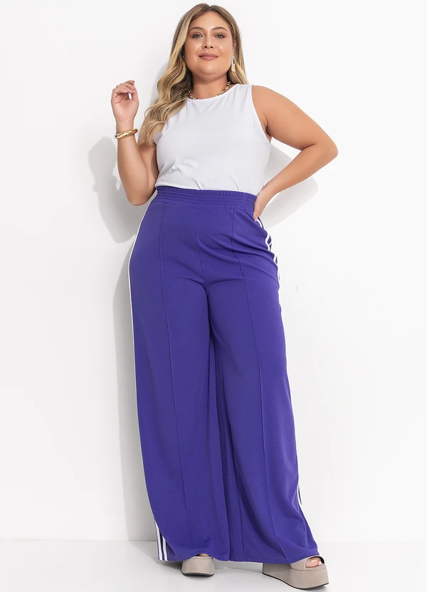 Quintess - Calça Violeta em Malha Crepe 2