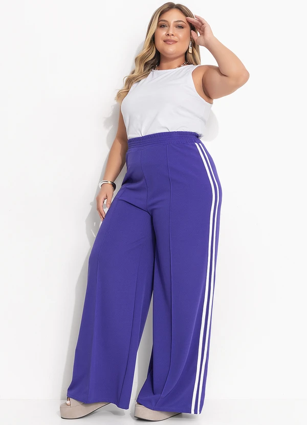 Quintess - Calça Violeta em Malha Crepe 9