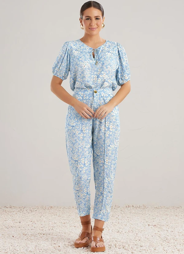 Angel - Calca Viscose  Azul 3