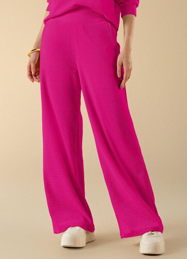 Use Modo - Calça Wide Leg Rosa