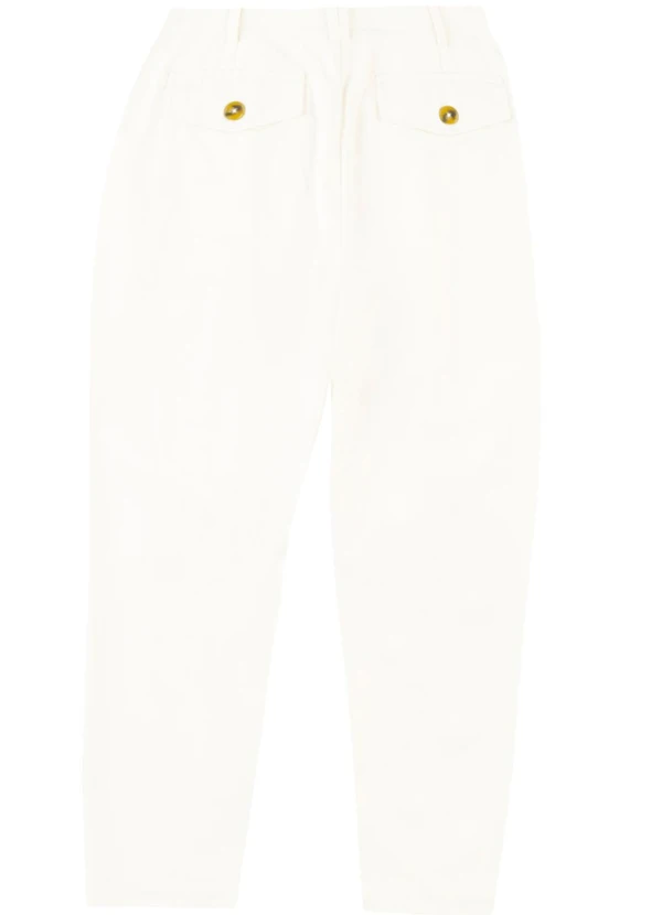 Malwee - Calça Alfaiaria em Algodão Sarjado Off White 4