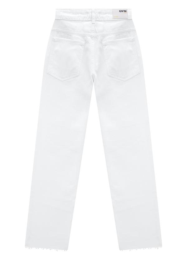 Enfim - Calça Branca Reta Cintura Alta em Sarja 5