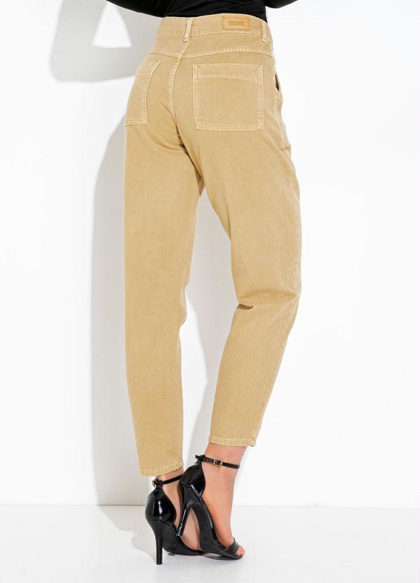 Sawary Jeans - Calça Cáqui Mom Jeans 2