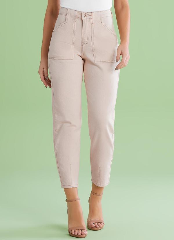 Angel Calca Carrot Denim Bege