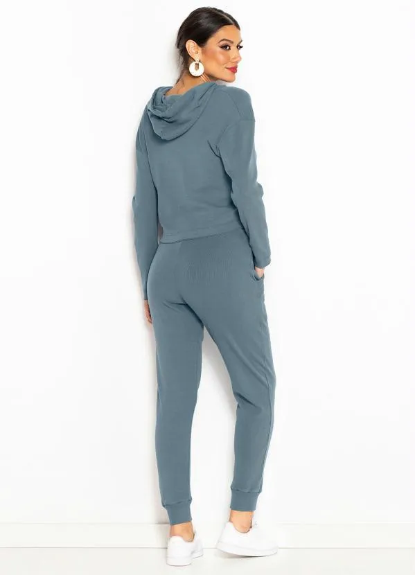 Maria Filó - Calça Cenoura de Sarja Comfy Verde 4