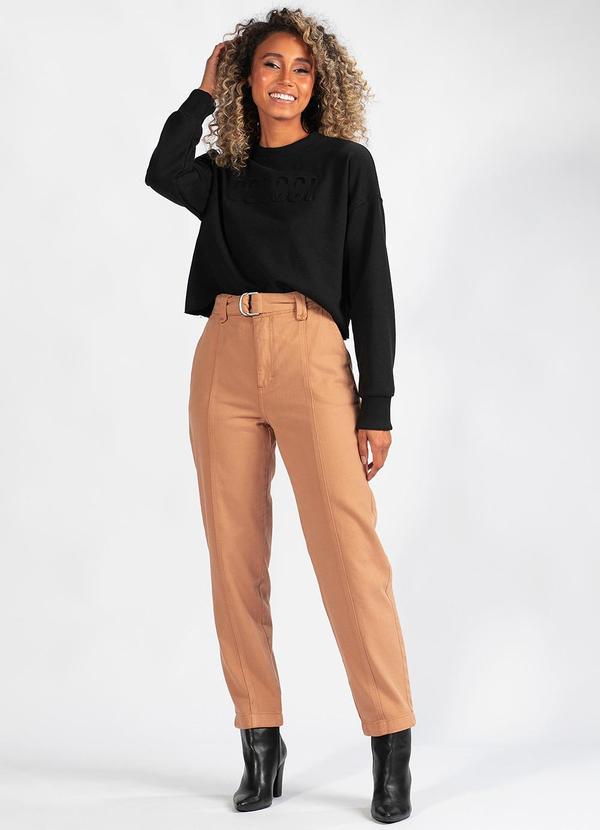 Hering - Calça Clochard Sarja Marrom 3