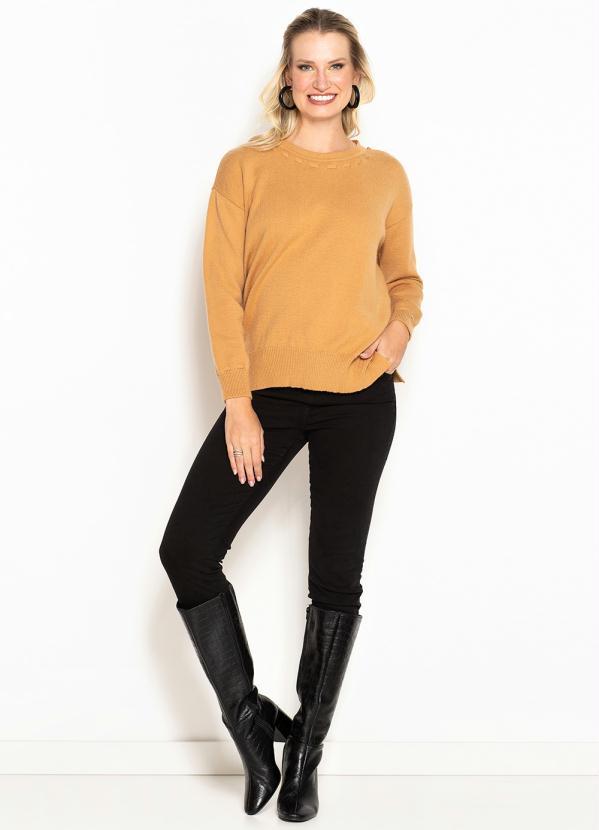 Maria Filó - Calça de Sarja Skinny Color Preta 8